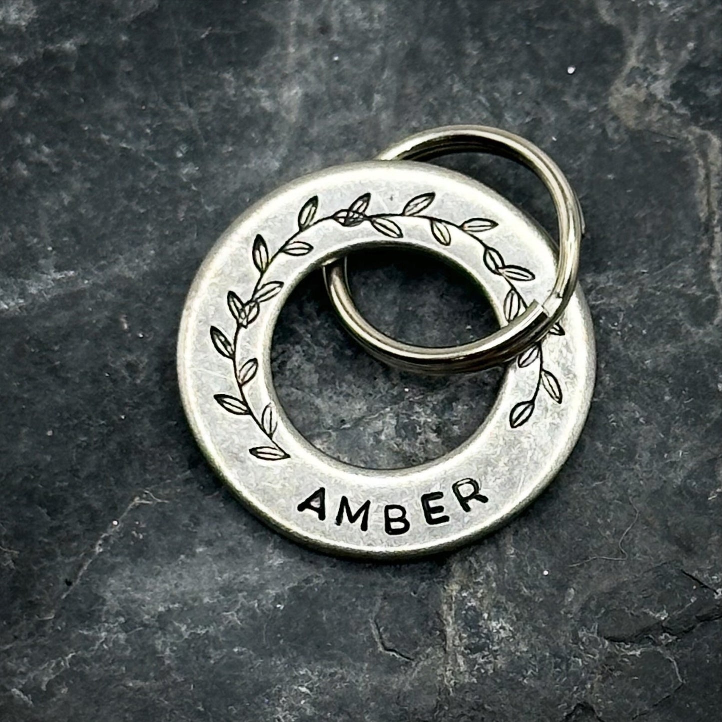 Personalised XS Teacup Small Pet Disc Dog Puppy Cat Kitten ID Tag Brass Washer