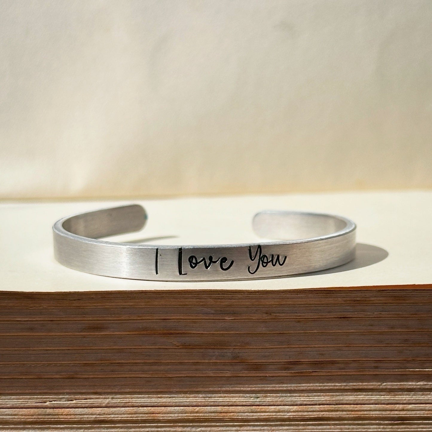 I LOVE YOU Adjustable Bracelet Bangle Cuff Birthday Wedding Anniversary Gift