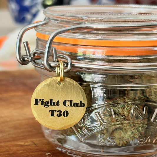 Personalised Medical Cannabis storage jar tags