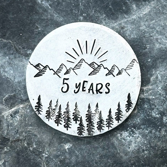 personalised recovery sobriety milestone coin chip token