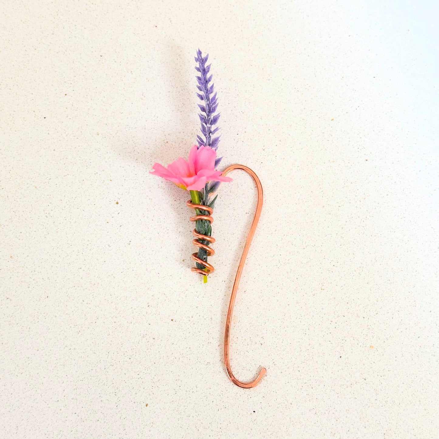 Copper spiral bookmark Vase. Unique Birthday Anniversary gift