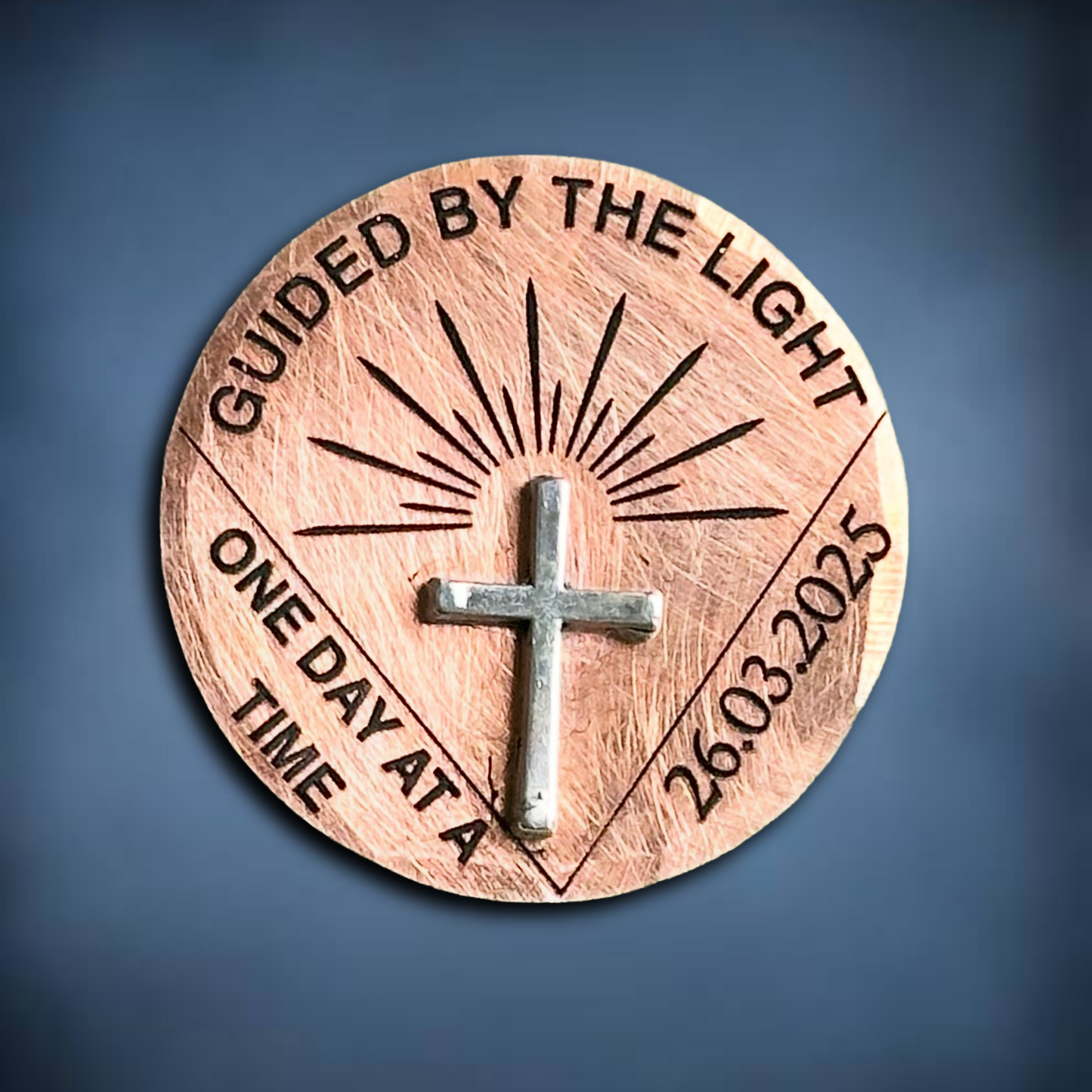 Personalised milestone recovery medallion Sobriety coin chip token custom AA