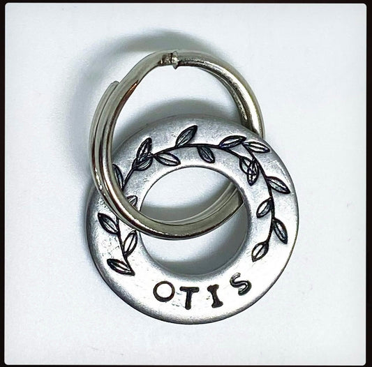 Personalised XS Teacup Small Pet Disc Dog Puppy Cat Kitten ID Tag Brass Washer