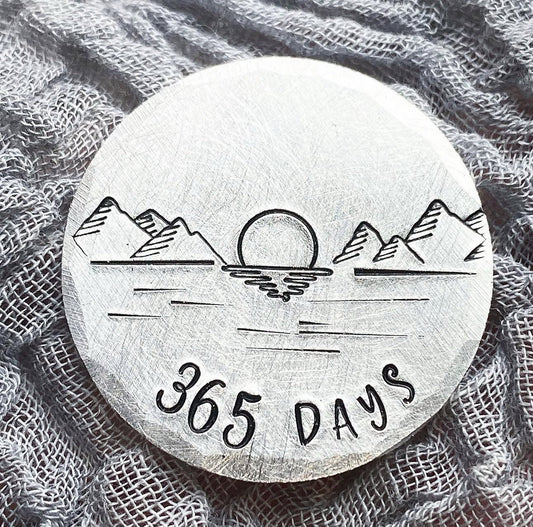Personalised Sobriety Recovery Coin Token Milestone Chip AA Sober Gift Medallion