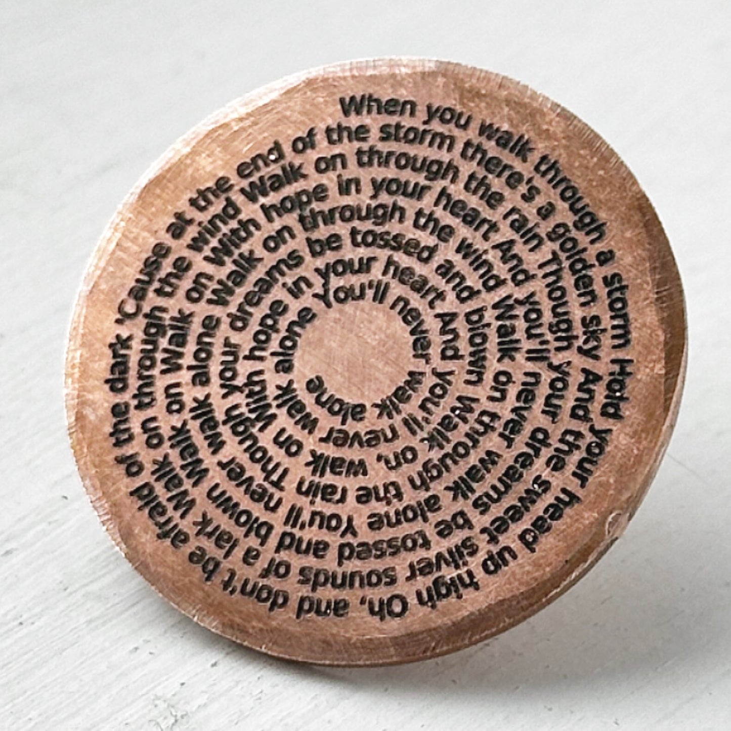 LIVERPOOL Football chant lyrics lucky match day coin Birthday gift  keepsake