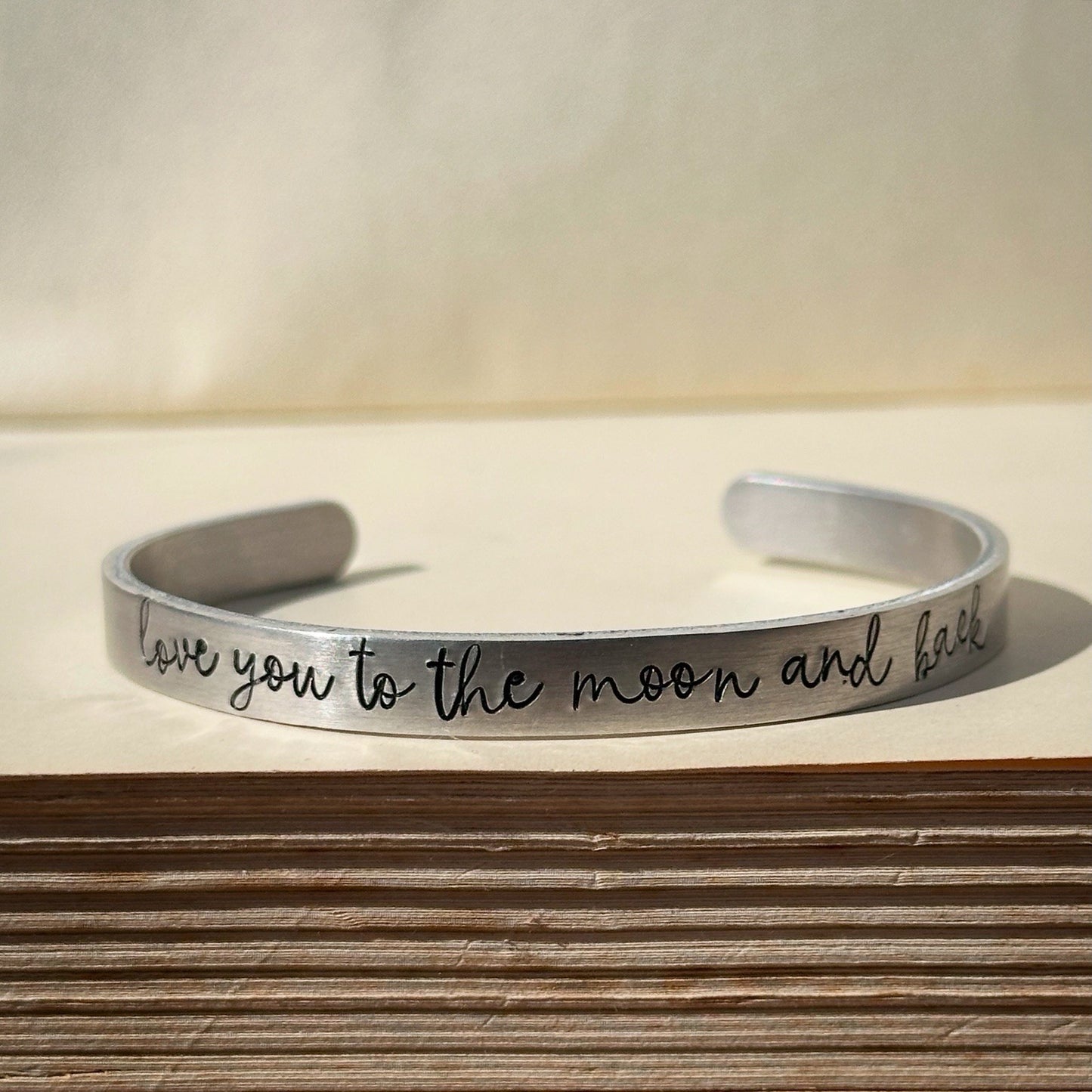 PERSONALISED Quote Custom Names Bracelet Bangle Birthday Anniversary Gift