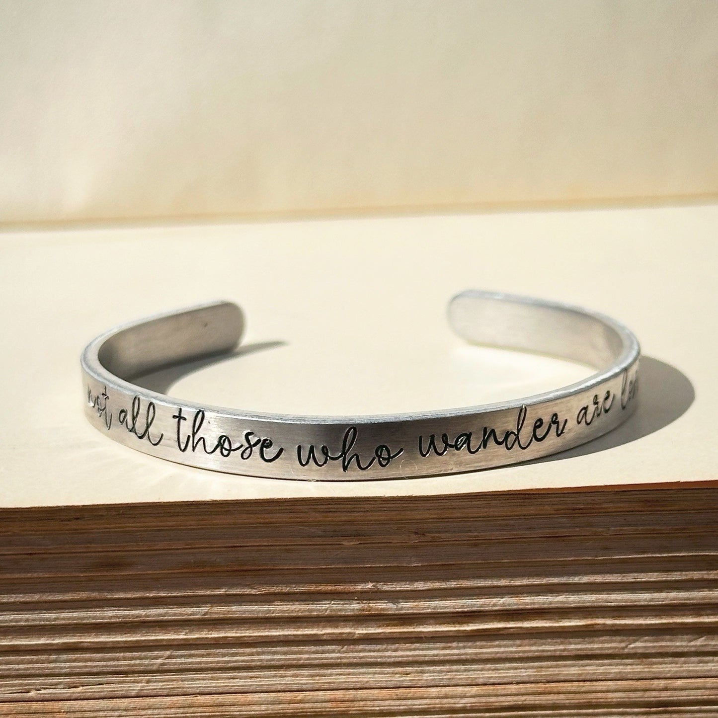PERSONALISED Quote Custom Names Bracelet Bangle Birthday Anniversary Gift