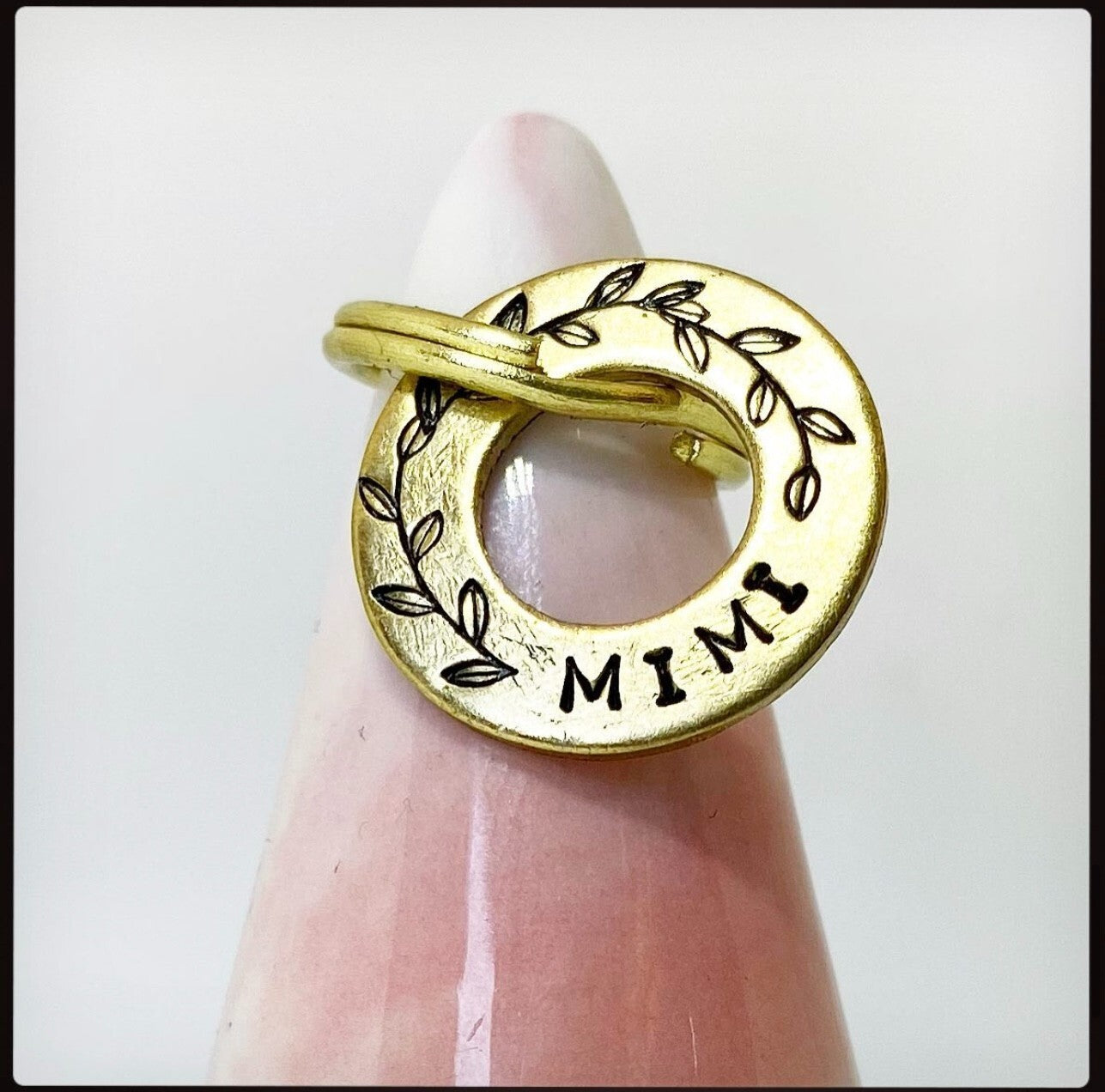 Personalised XS Teacup Small Pet Disc Dog Puppy ID Tag Brass Washer Spinner