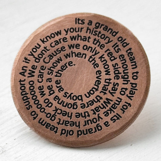 EVERTON Football chant lyrics lucky match day coin Birthday gift  keepsake