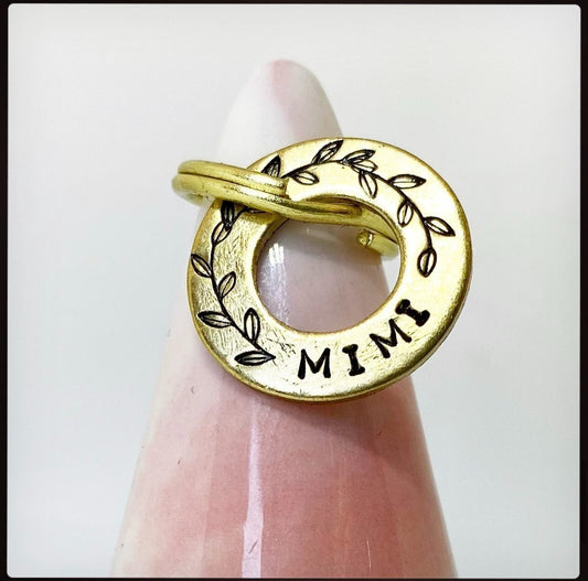 Personalised XS Teacup Small Pet Disc Dog Puppy Cat Kitten ID Tag Brass Washer